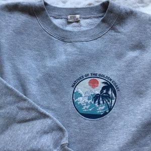 brandy melville graphic crew neck